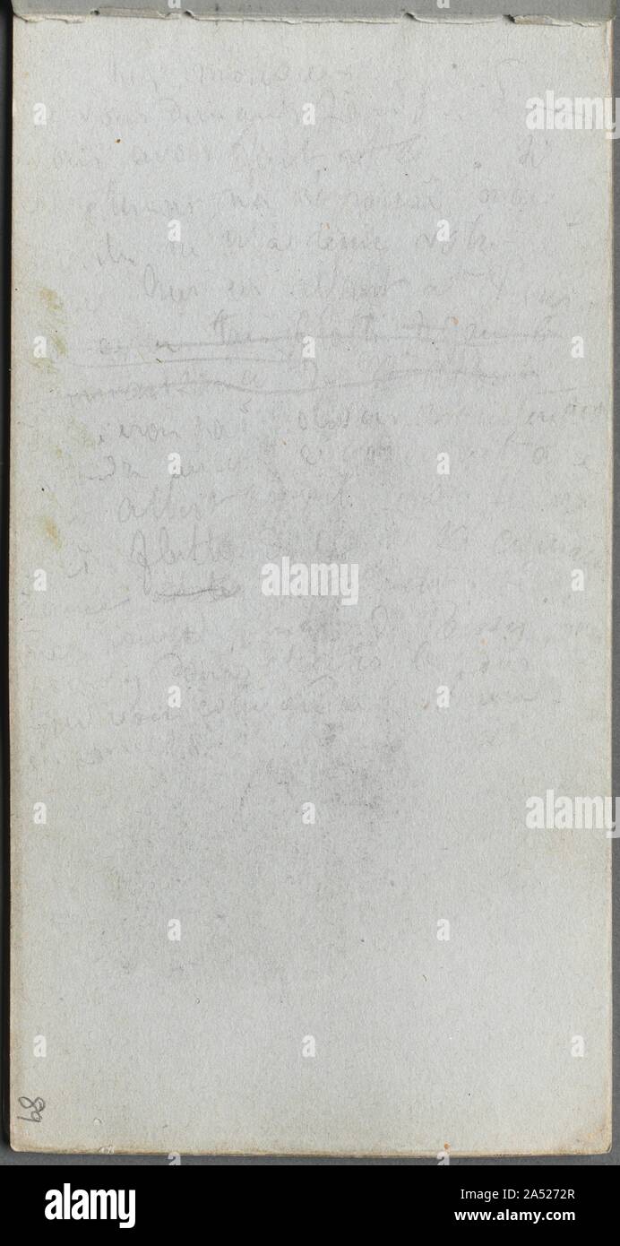 Sketchbook, Seite 89: Noten. Stockfoto