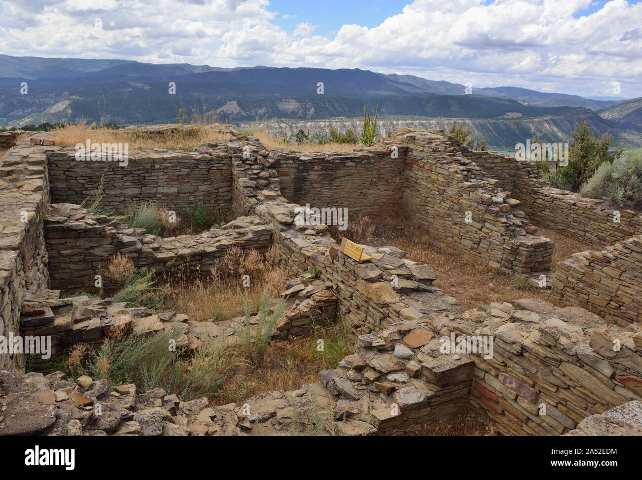 Chacoan große Haus, Chimney Rock National Monument, CO 190911 61309 Stockfoto