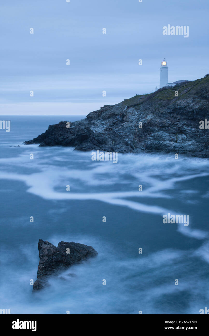 Trevose Head Lighthouse Cornwall, England Stockfoto