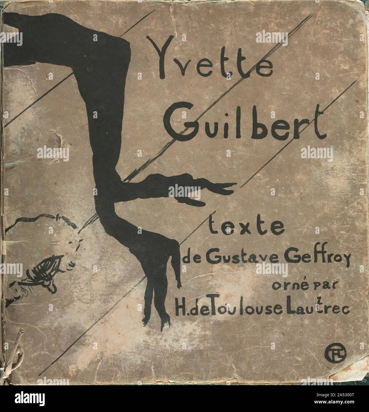 Yvette Guilbert-French Serie: Deckel, 1894. Stockfoto