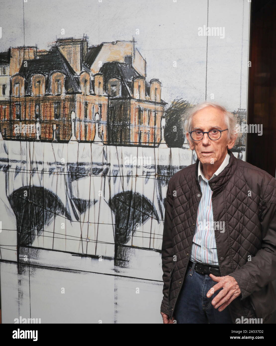 Autogrammstunde mit Christo, TASCHEN PARIS Stockfoto