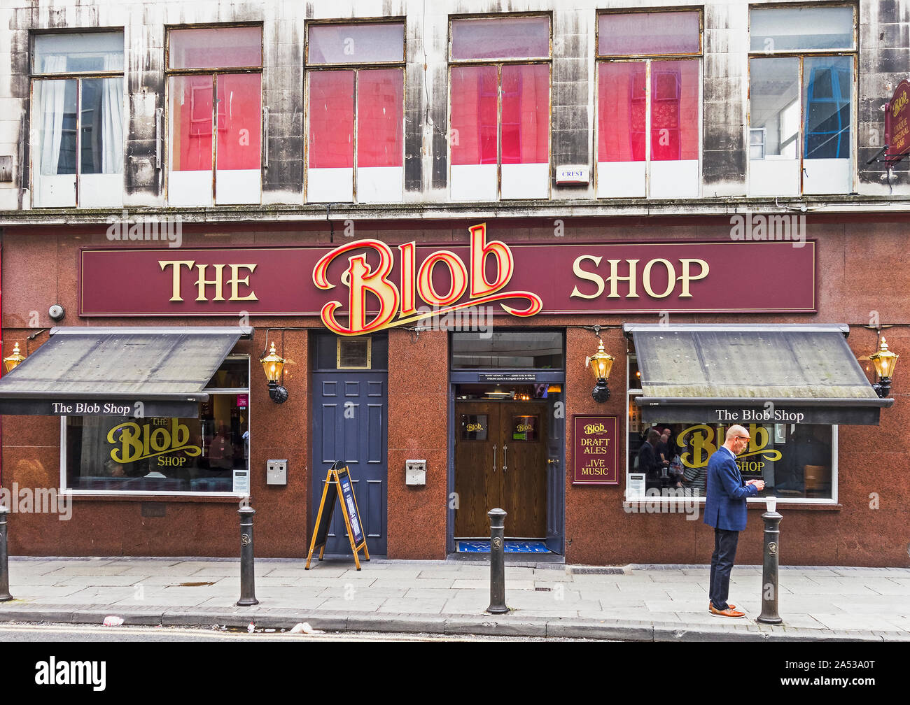 Die Blob-Shop, einem beliebten Liverpool Pub. Stockfoto