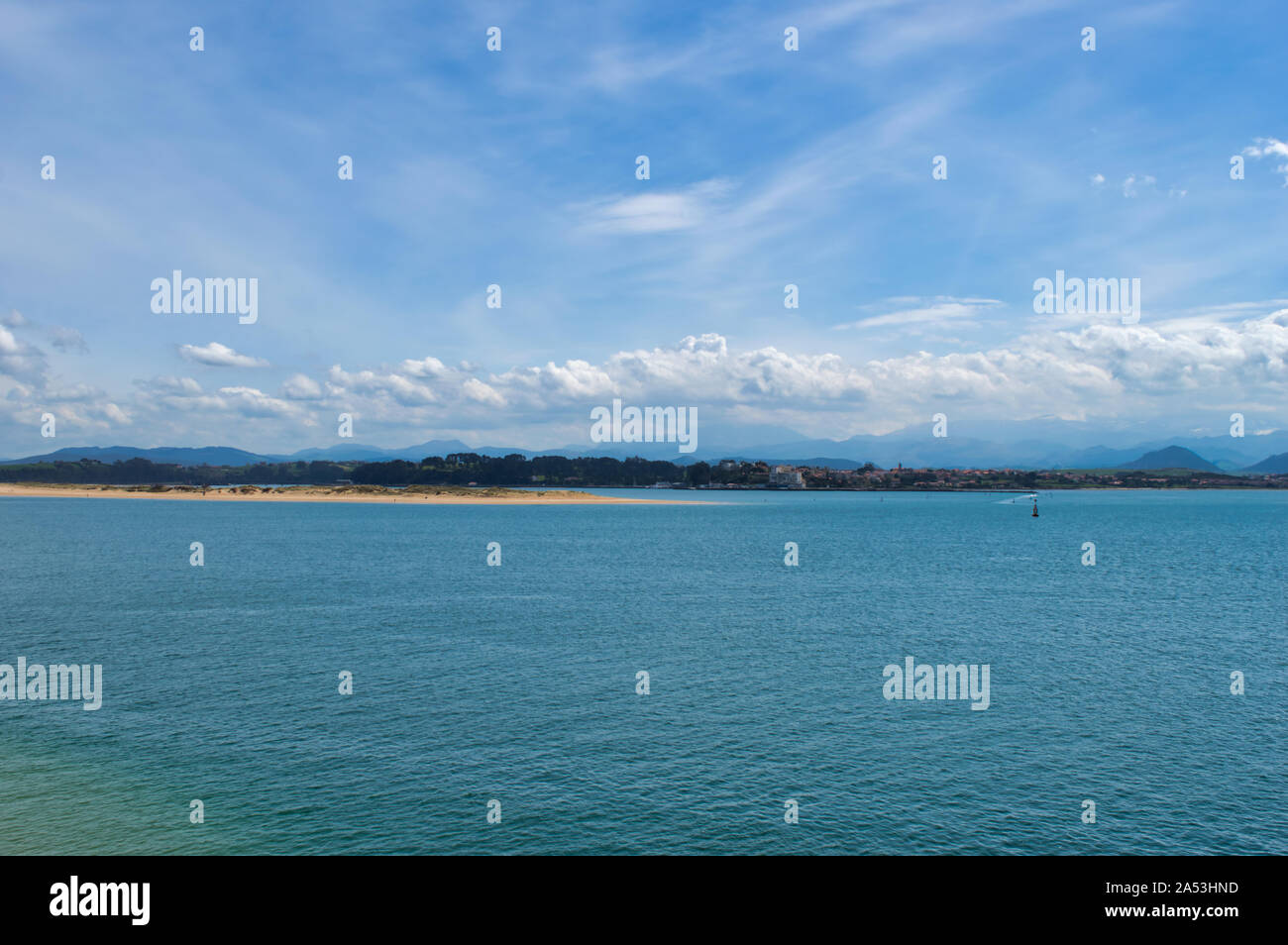 Schönen Meerblick in Kantabrien, Spanien Stockfoto