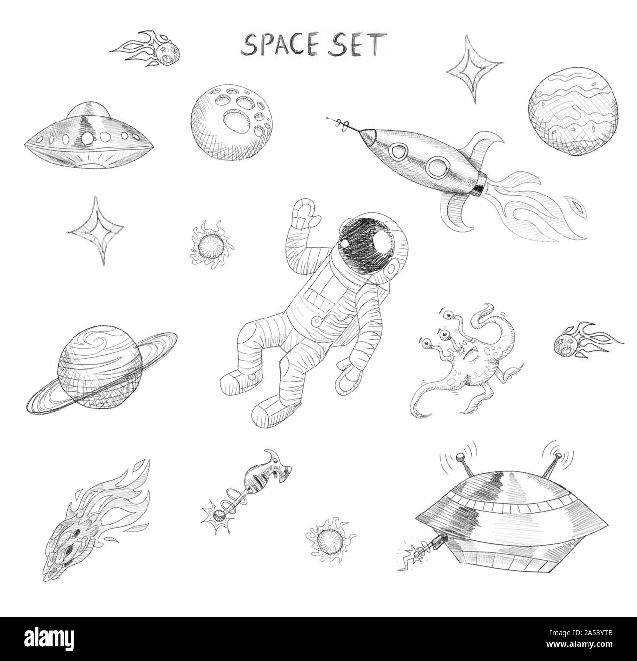 Weltraum zeichnen