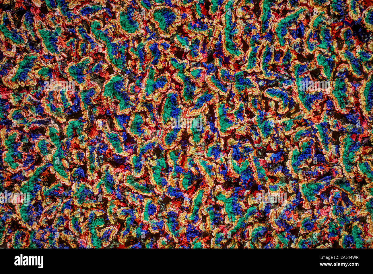 Formen abstrakt. Farbenfrohe Abstrakte Expressionismus, Digitale Kunst von Afonso Farias Stockfoto