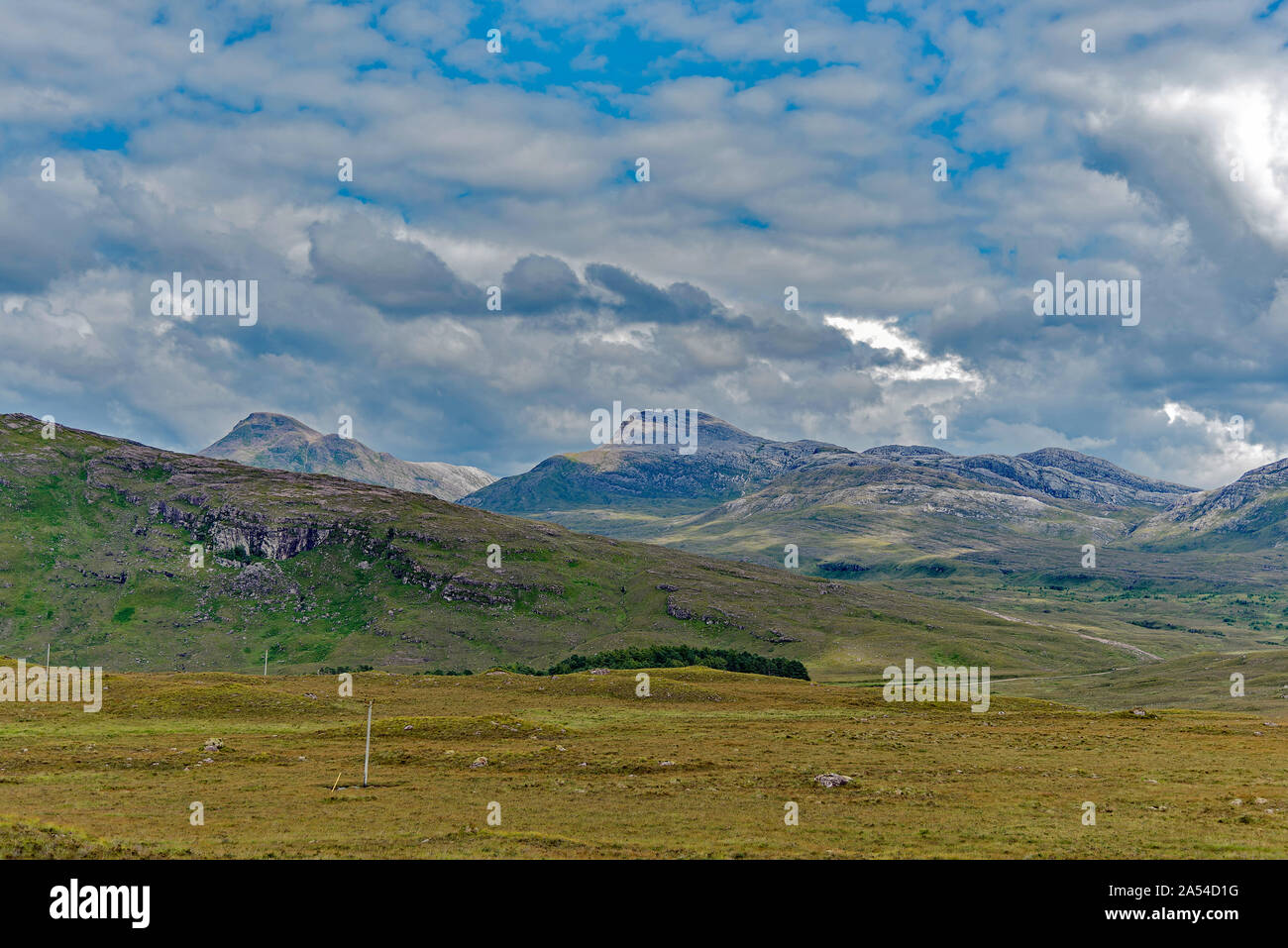 Isle of Skye Blick entlang der Route A 87. Stockfoto