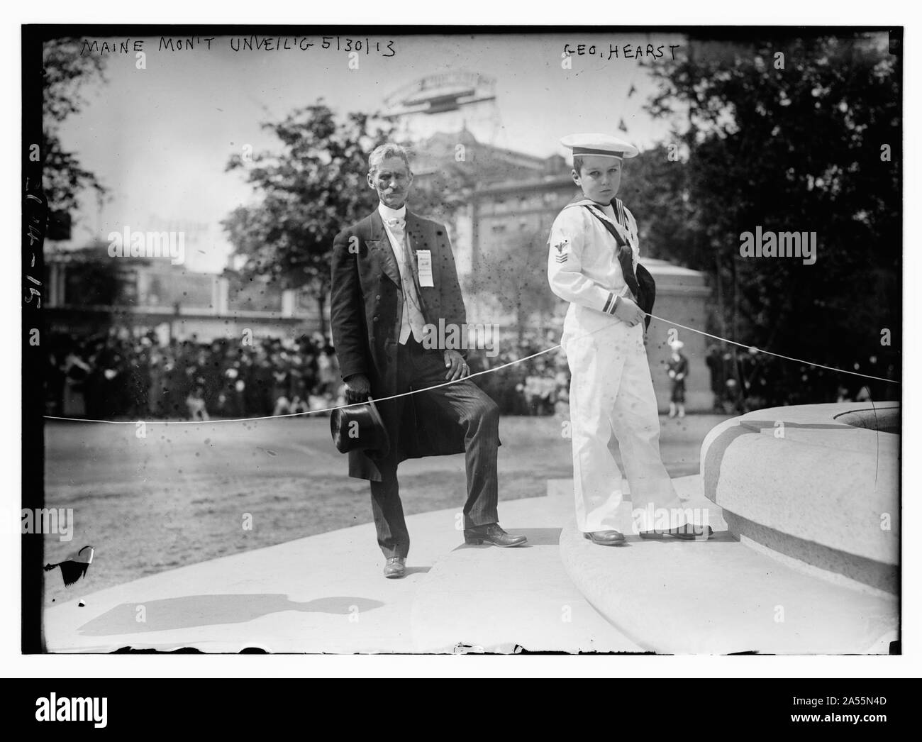 Enthüllung des MAINE Denkmal Stockfoto