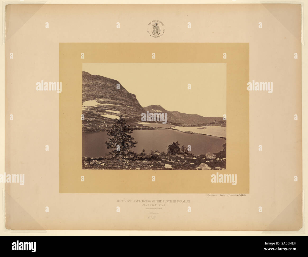 Hochland See, Humboldt Mts. /T. H. O'Sullivan, phot. Stockfoto