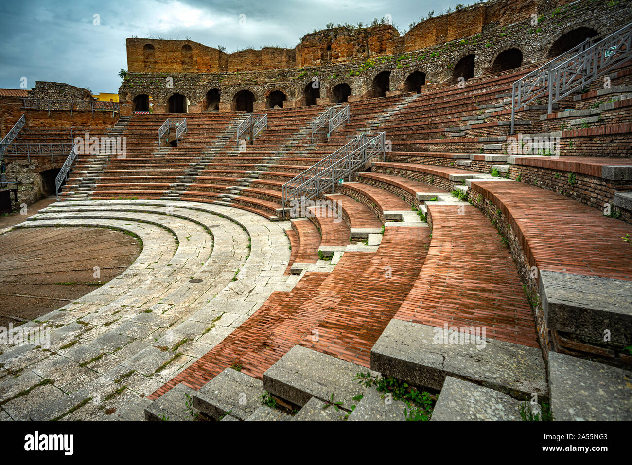 Das römische Theater in Benevento Stockfoto