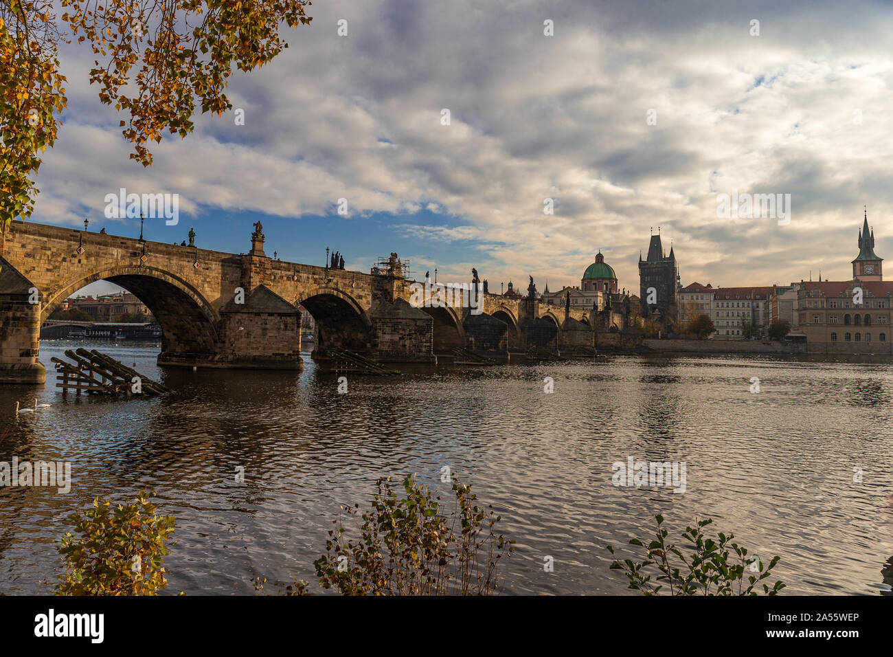 Die Karlsbrücke in Prag - Tschechische Republik Stockfoto