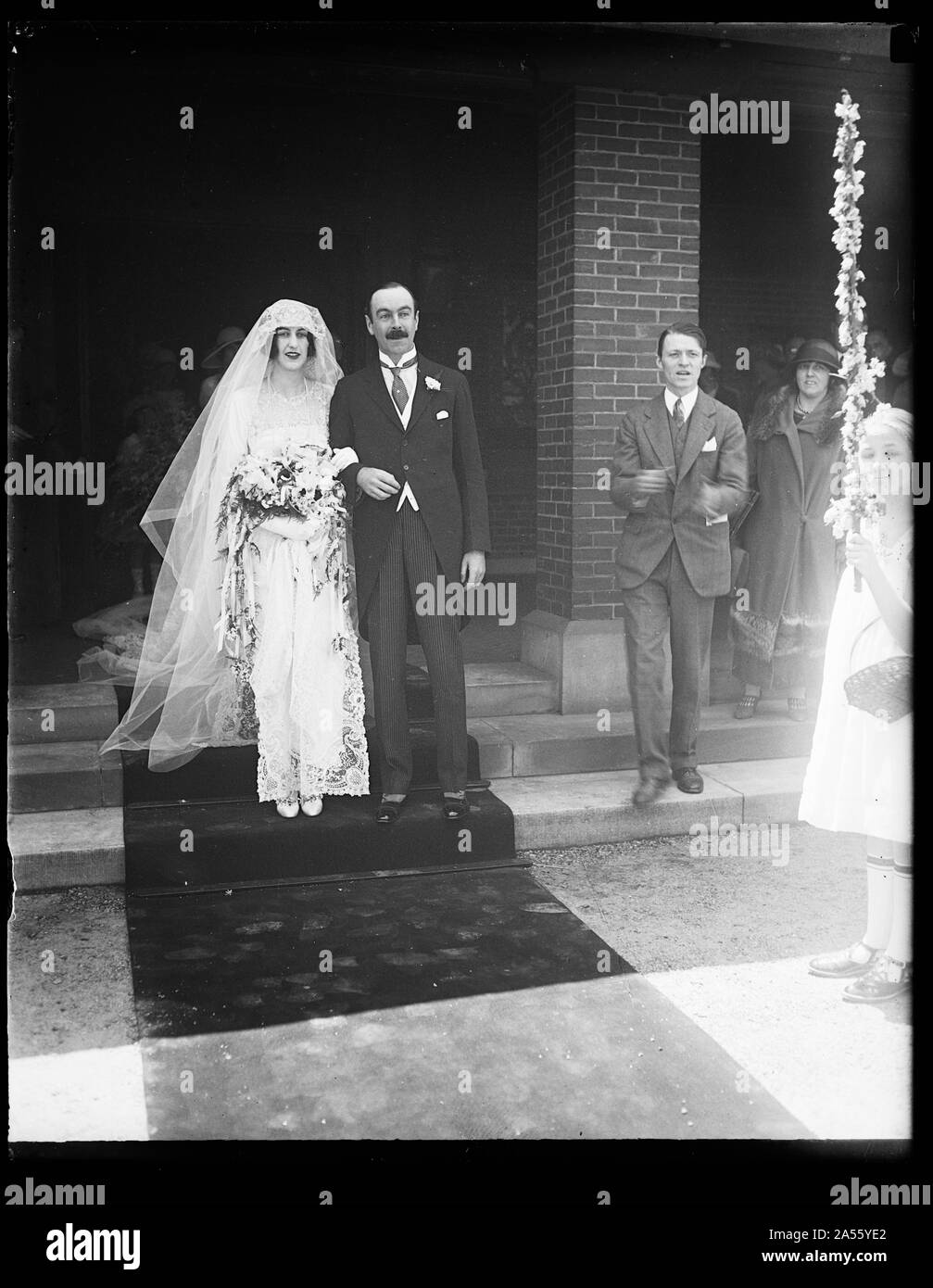 Vanderbilt-Cecil Hochzeit Brücke und Bräutigam [...] Kirche, Biltmore, North Carolina Stockfoto