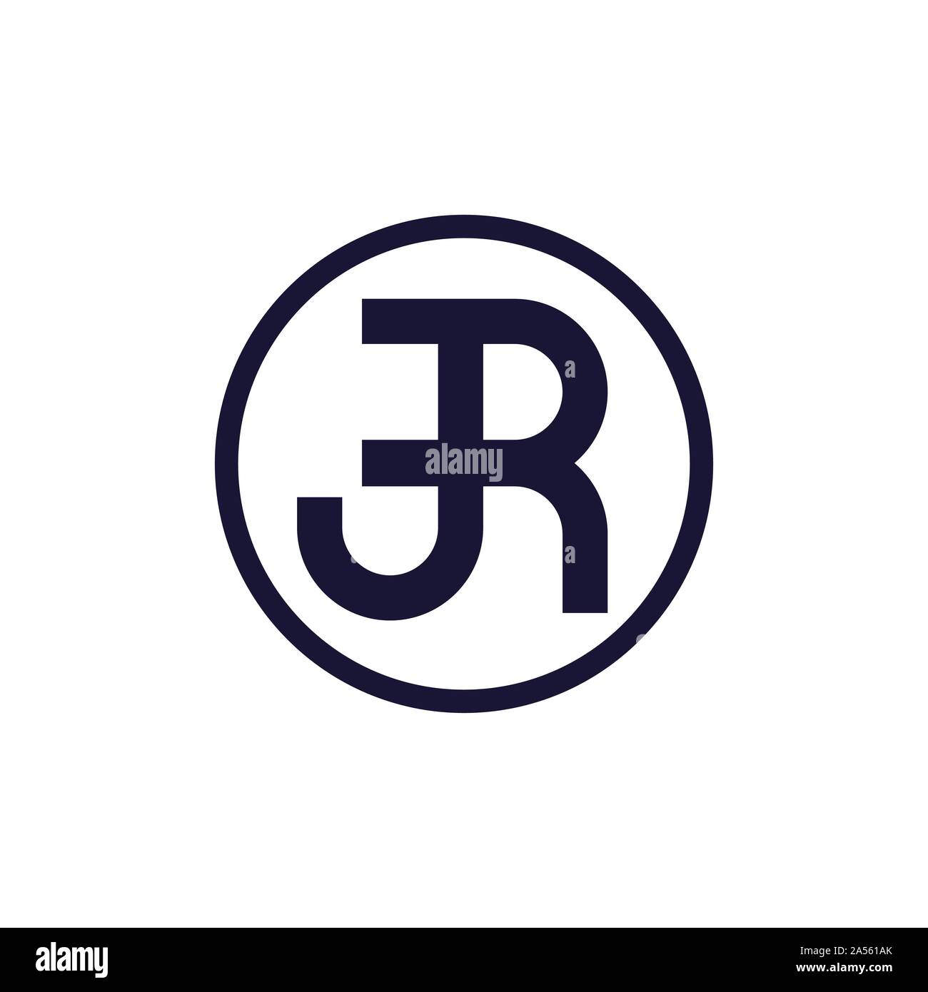 J, R Buchstaben Vektor logo Vorlage. JR Monogramm Stock Vektor