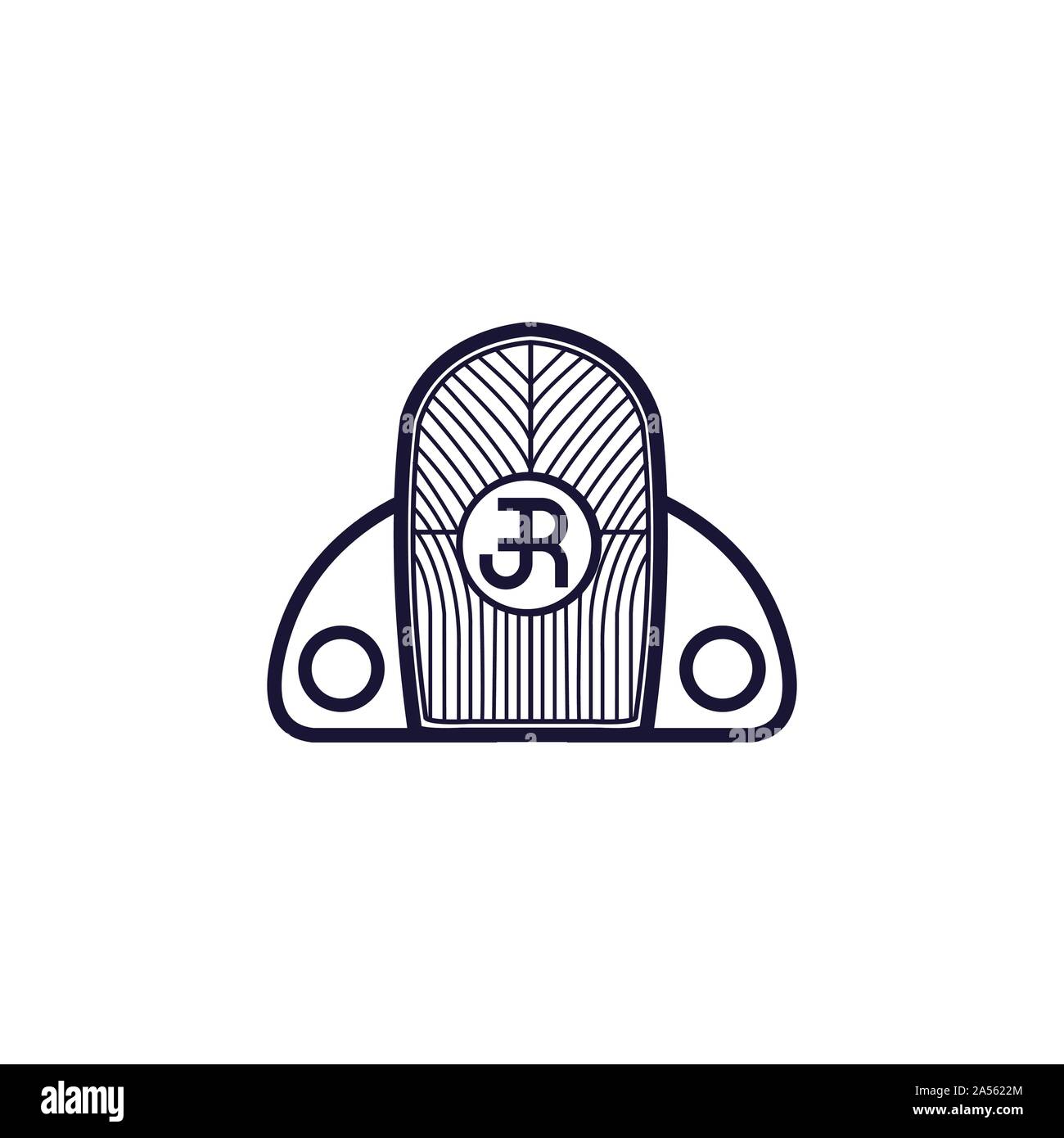 Oldtimer Emblem. Retro Logo Design Template Stock Vektor