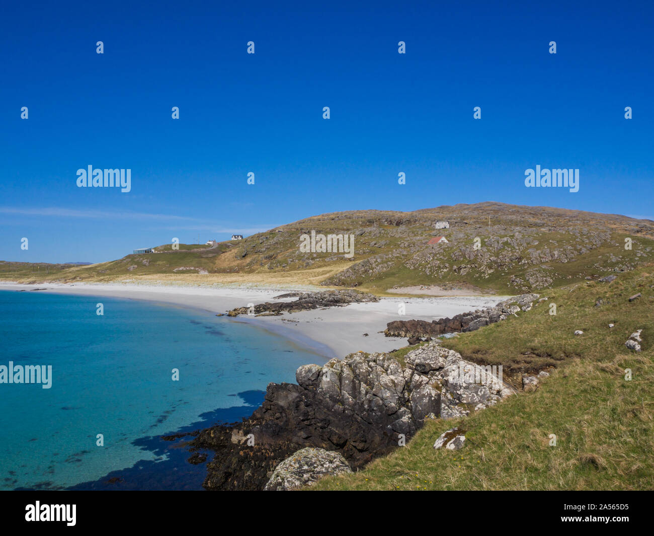 Strand von Bonnie Prince Charlie auf der Insel Eriskay, Outer Hebrides, Schottland, Großbritannien Stockfoto