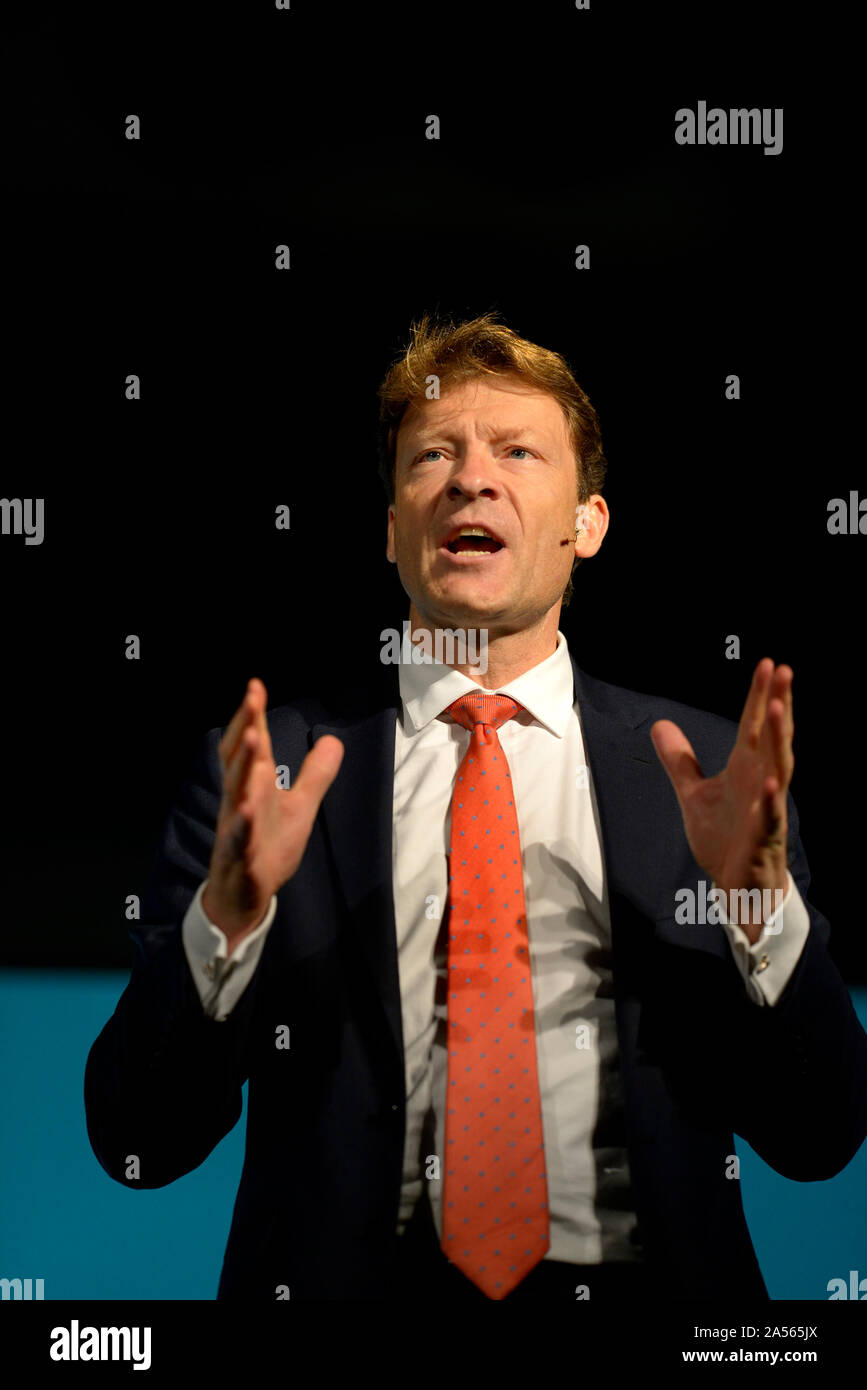 Richard Tice, Vorsitzender des Brexit Partei und Abgeordneter im Osten von England. Maidstone, Kent, Großbritannien. 26. September 2019. Die Brexit Partei halten einen Abend ral Stockfoto