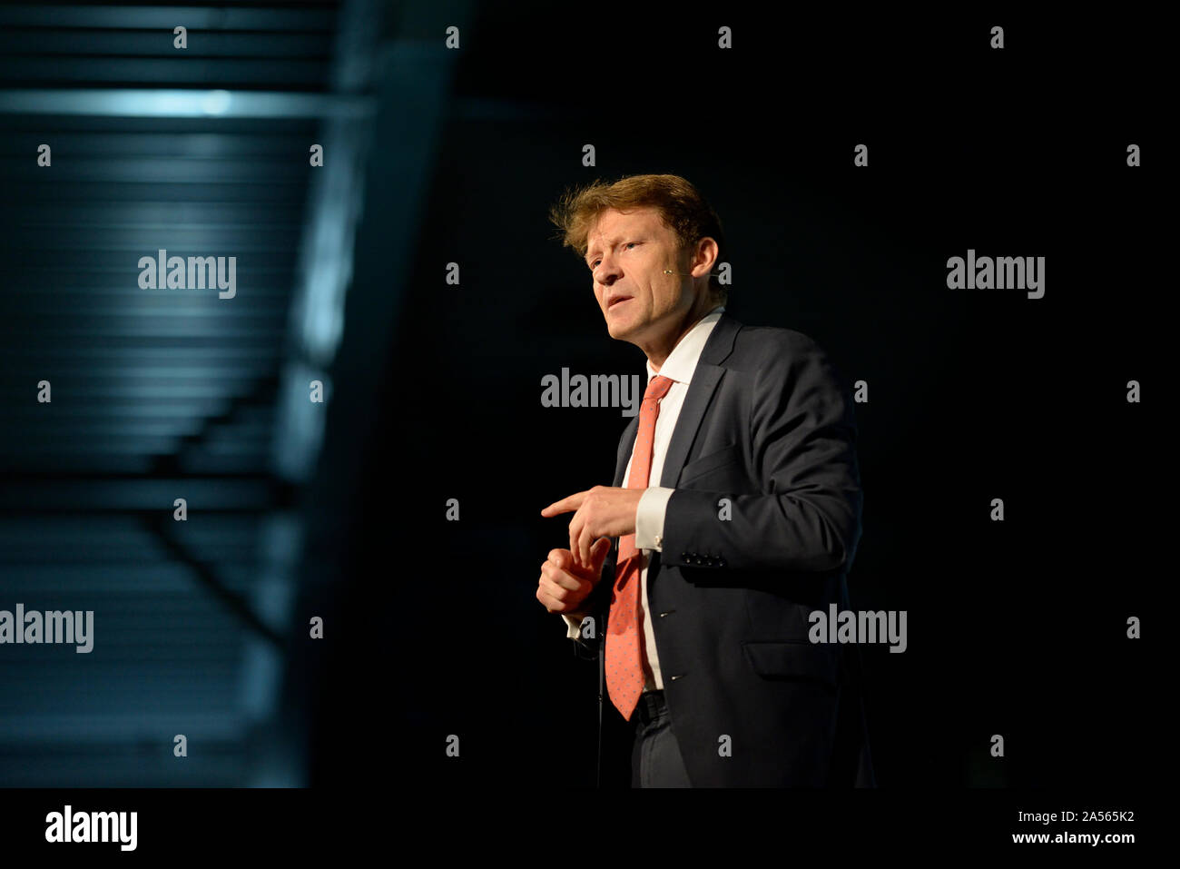 Richard Tice, Vorsitzender des Brexit Partei und Abgeordneter im Osten von England. Maidstone, Kent, Großbritannien. 26. September 2019. Die Brexit Partei halten einen Abend ral Stockfoto
