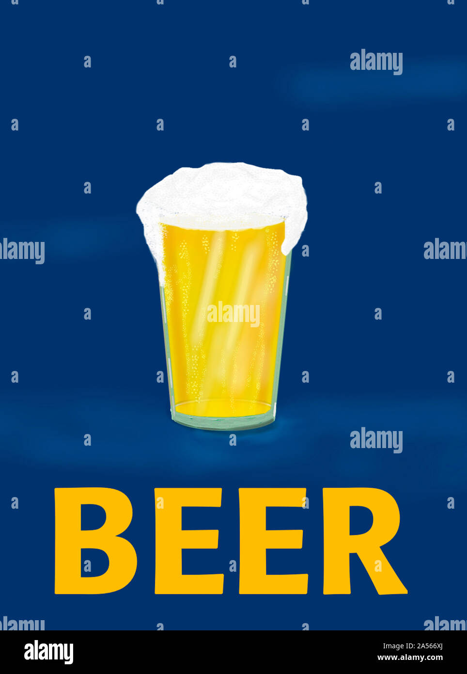 Kühles Bier Grafik oder unterzeichnen. Stockfoto Kühles Bier Grafik oder unterzeichnen. Stockfoto