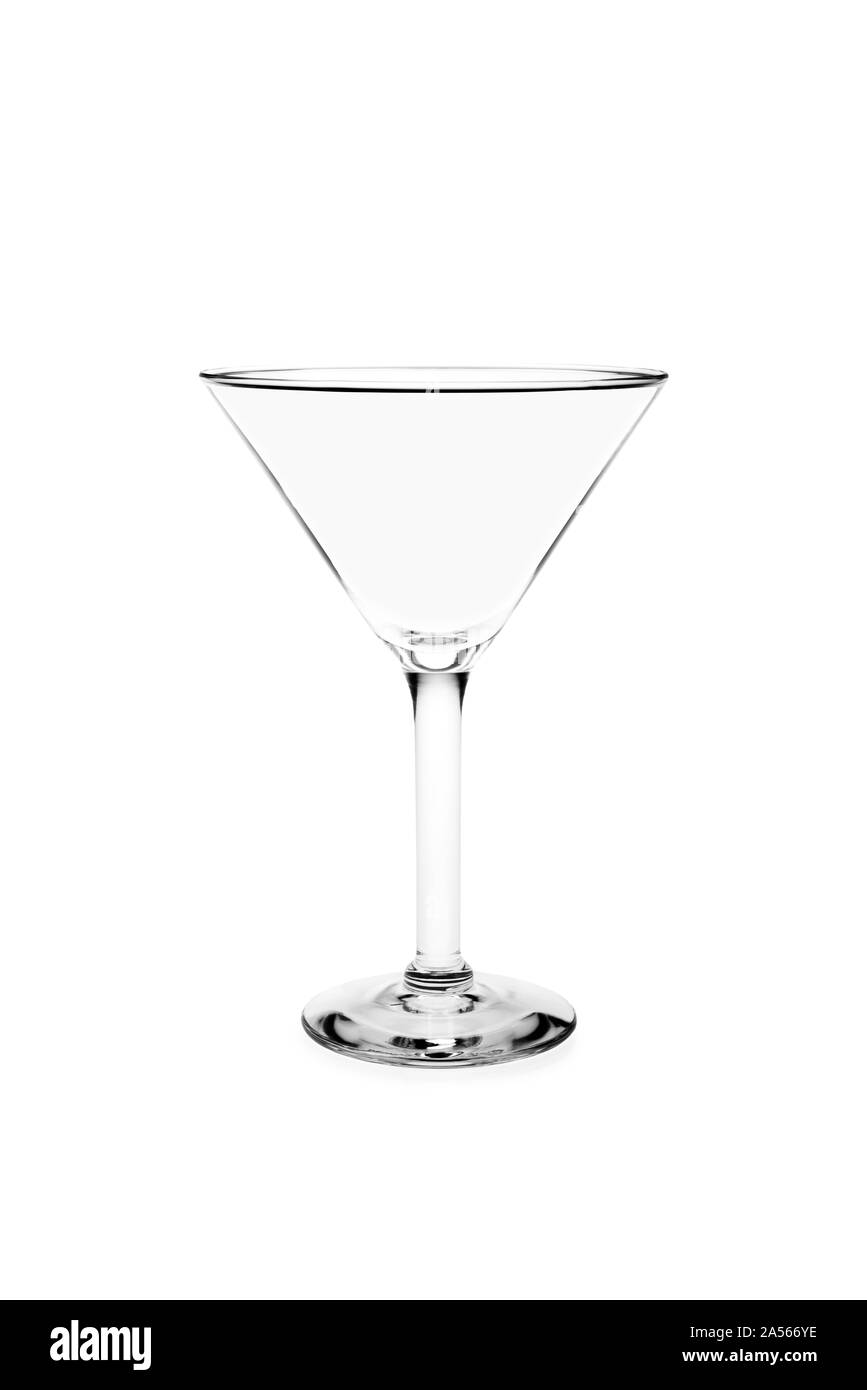 Leeren Martini Glas. Stockfoto