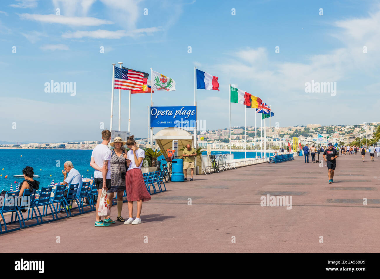 Ein Blick in Nizza Cote d Azur, Frankreich Stockfoto