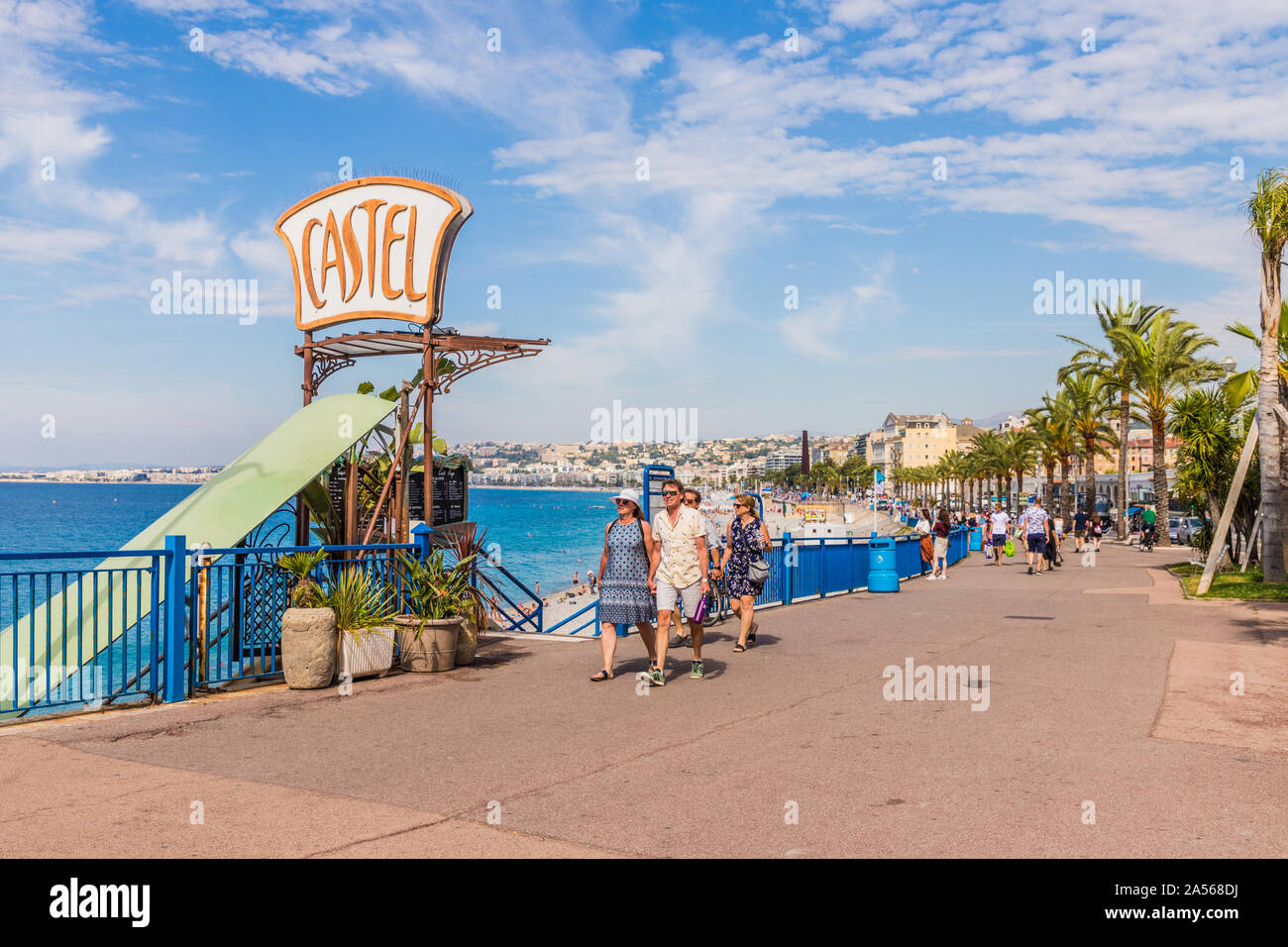Ein Blick in Nizza Cote d Azur, Frankreich Stockfoto