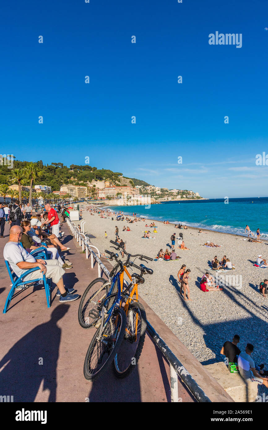 Ein Blick in Nizza Cote d Azur, Frankreich Stockfoto