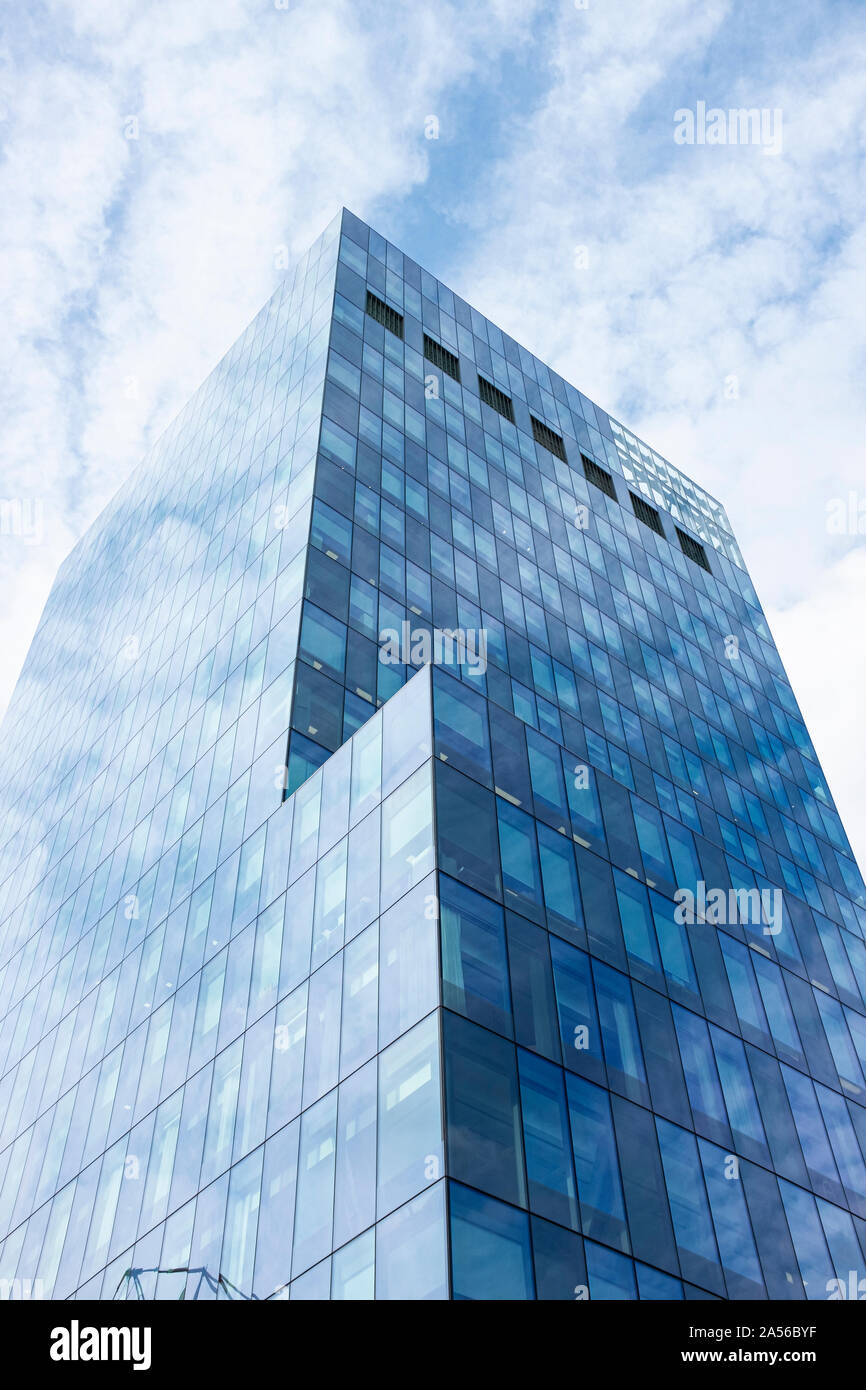 Nr. 1 Neubaugebietes Spinningfields entfernt Office Block von Quay Street, Manchester, UK fotografiert. Stockfoto