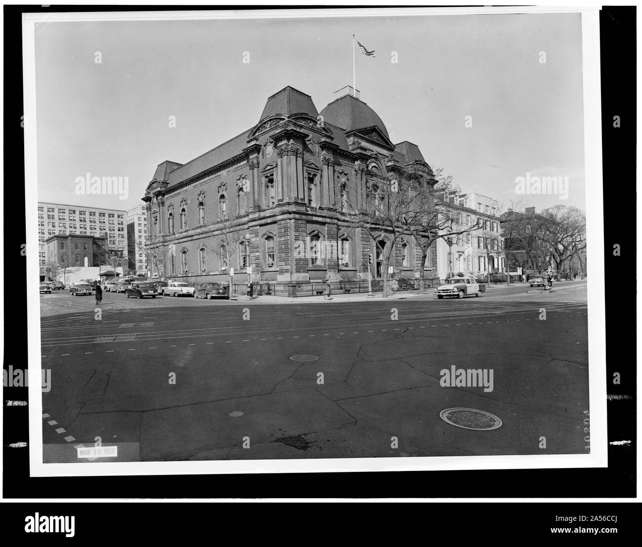 Aus Sicht der S.W. - Corcoran Kunstgalerie, die nordöstliche Ecke des siebzehnten Straße & Pennsylvania Avenue Northwest, Washington, District of Columbia, DC Stockfoto