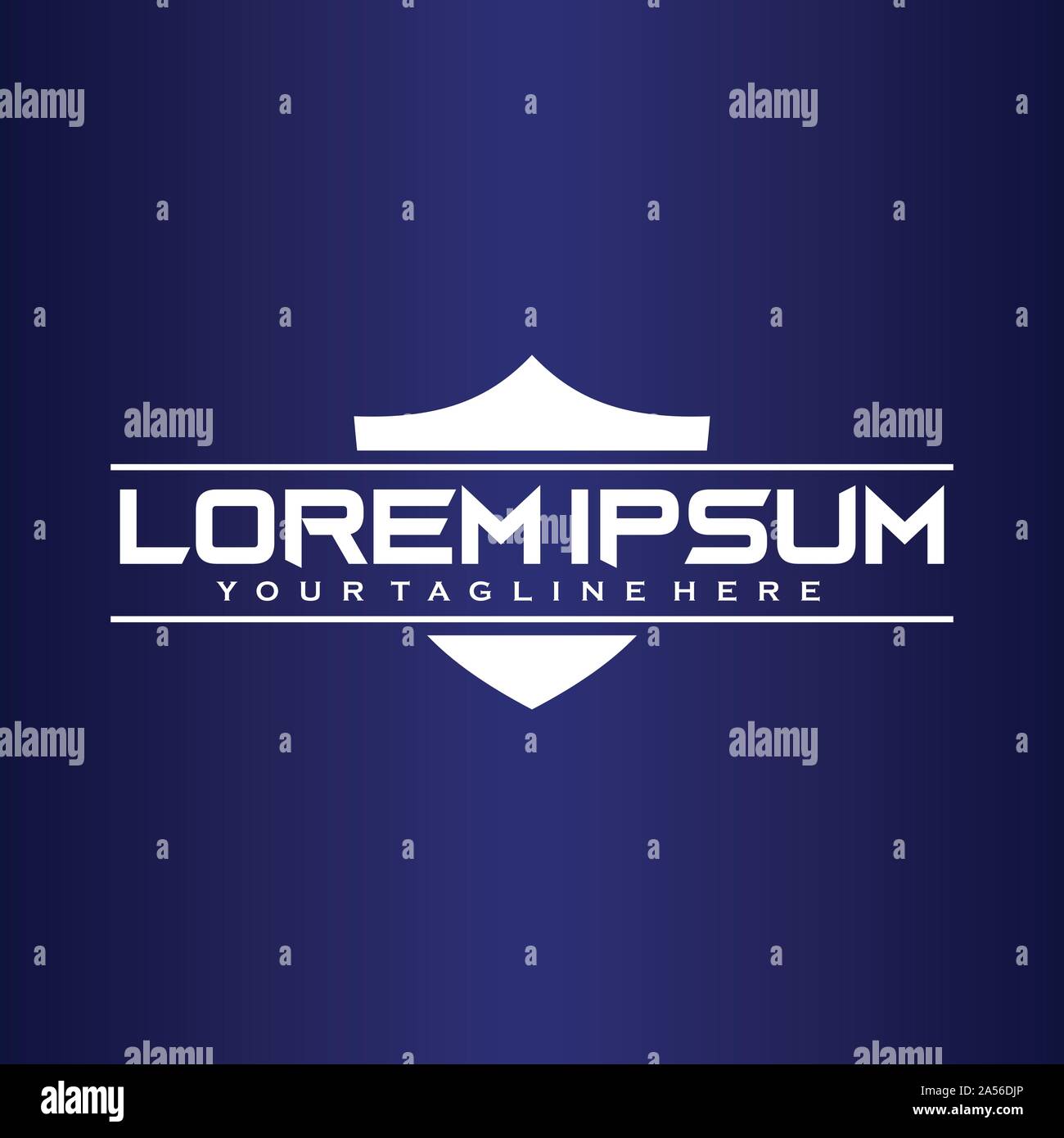 Digital Security Logo Design Vorlage, Cyber Bewusstsein Logo Konzept Stock Vektor