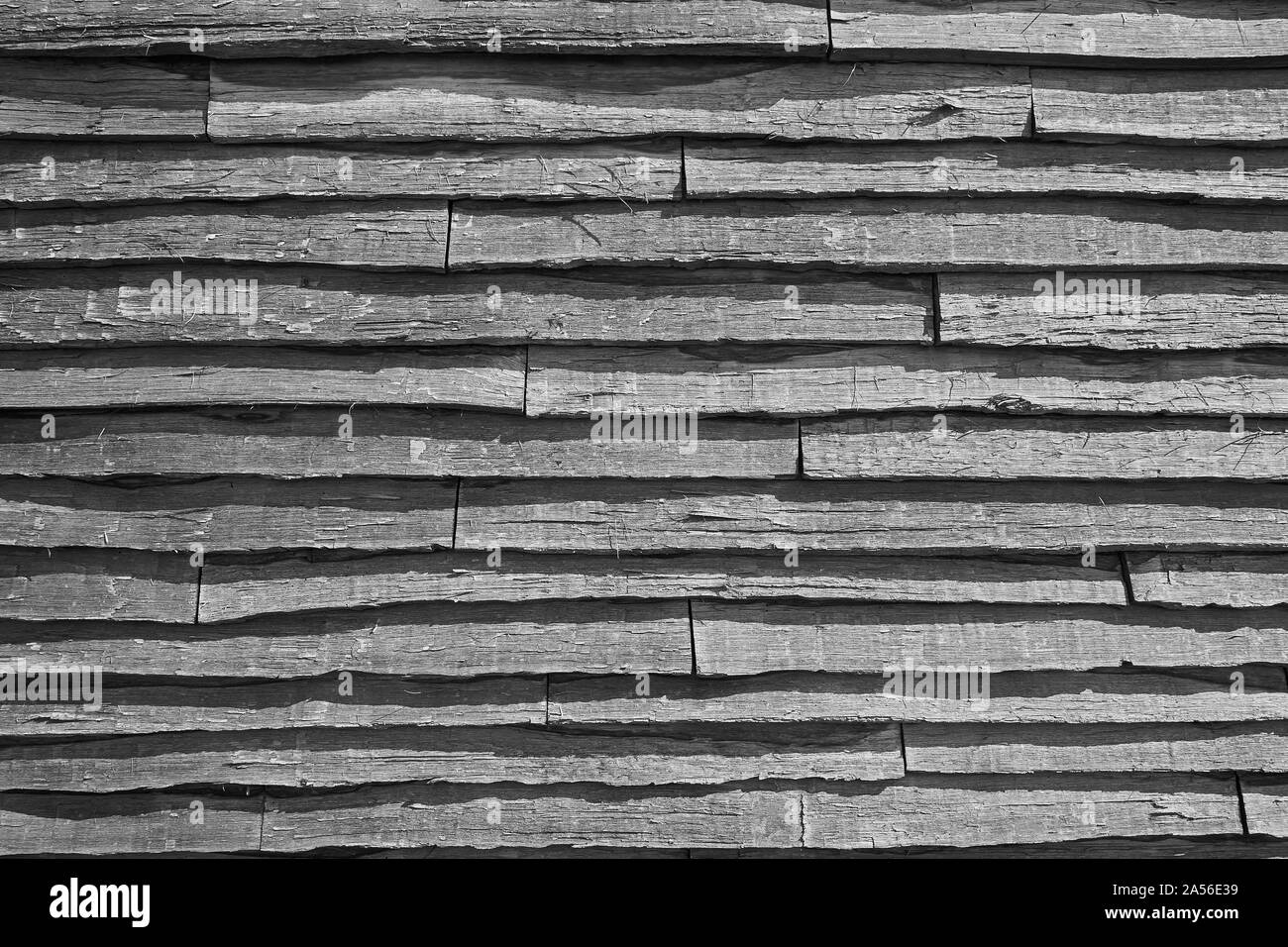 Holz Leiste Abstellgleis. Stockfoto