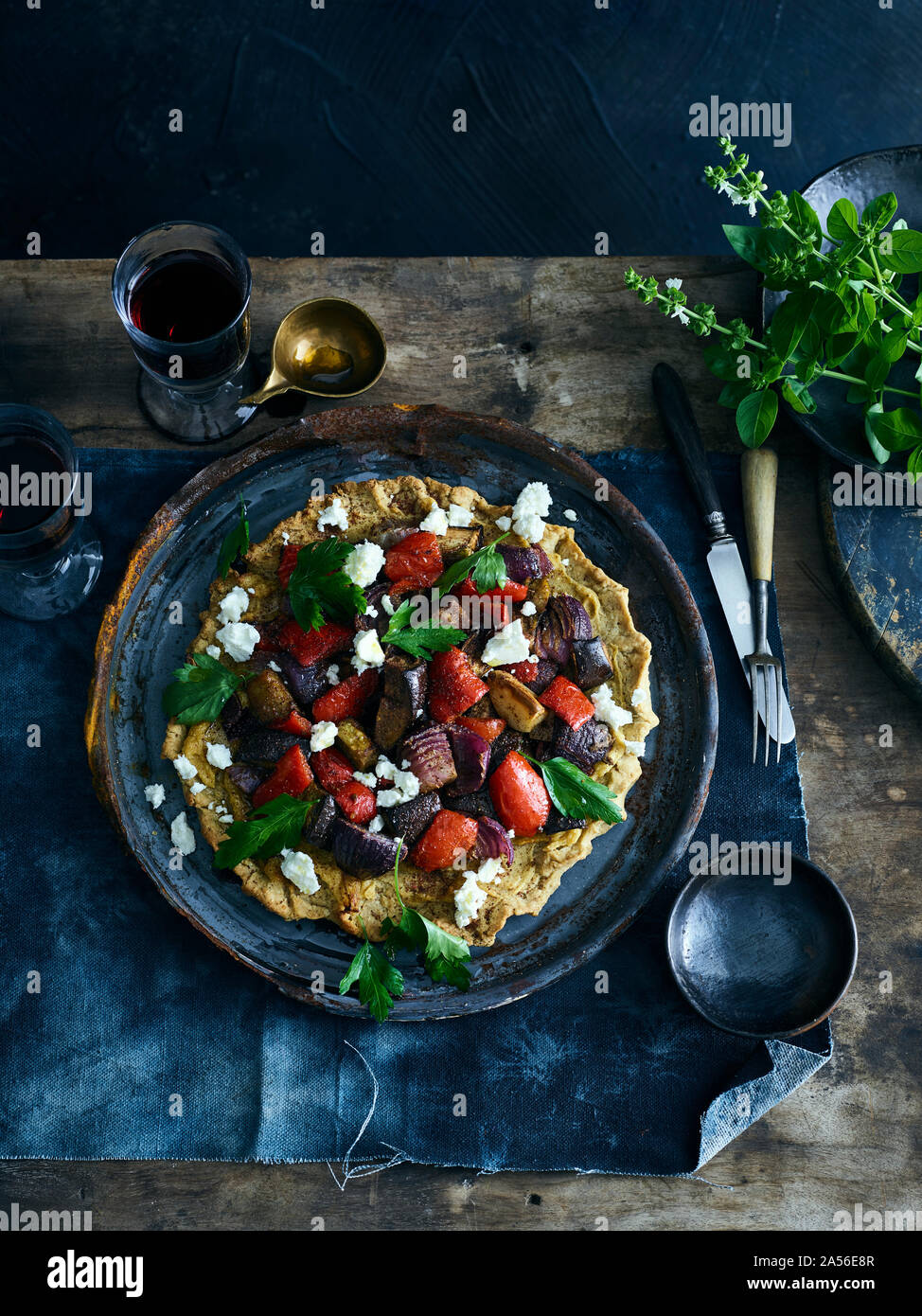 Im Nahen und Mittleren Osten tart Stockfoto