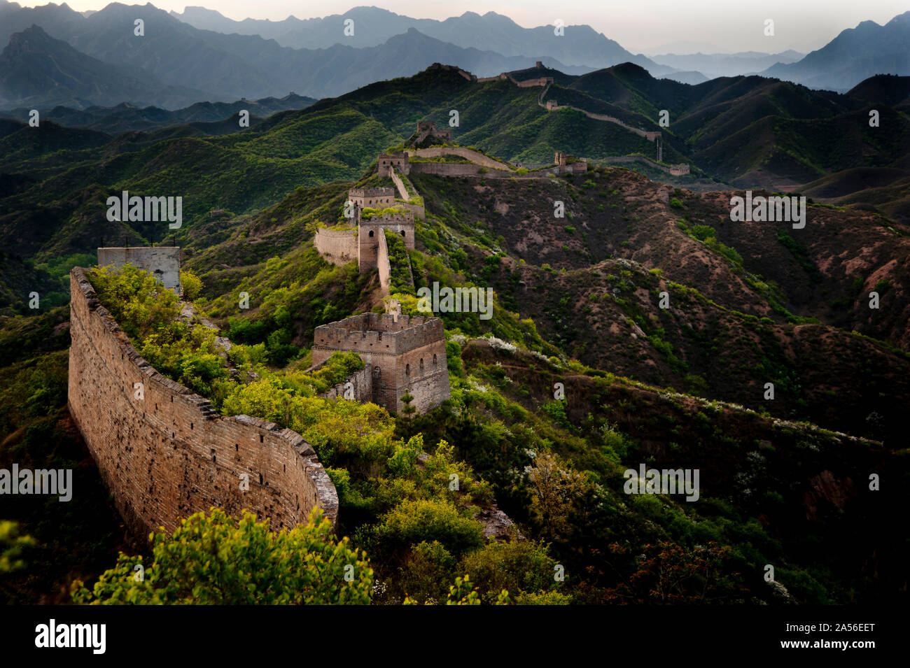 Chinesische Mauer, Peking, China Stockfoto