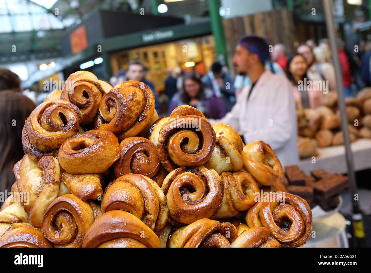 Borough Market in London, England. Stockfoto