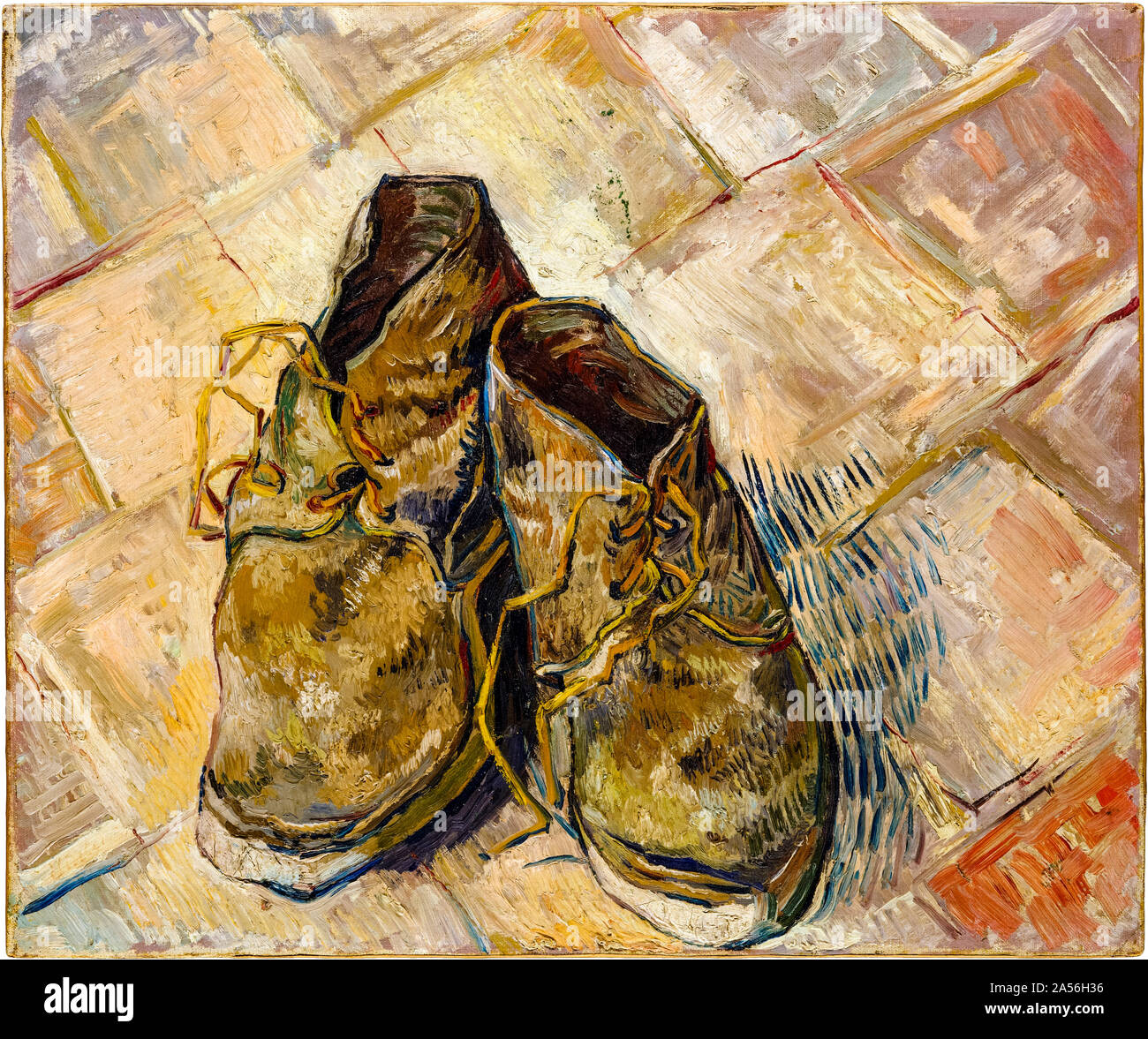 Vincent van Gogh, Schuhe, Stilleben Malerei, 1888 Stockfoto