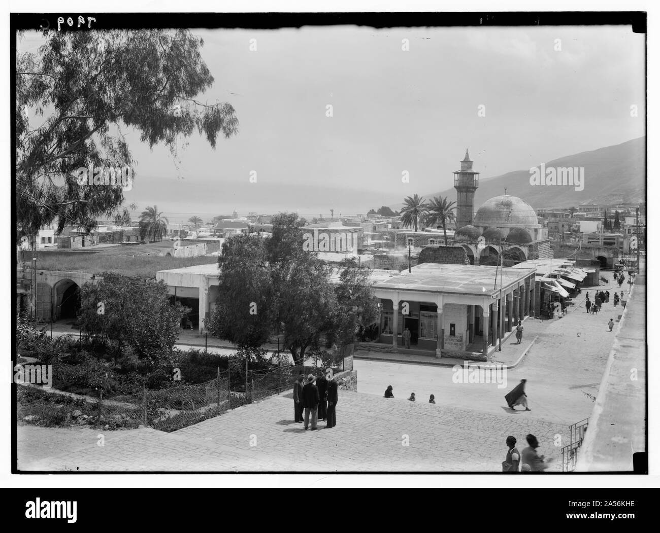 Blick auf Tiberias von Tiberias. Stockfoto