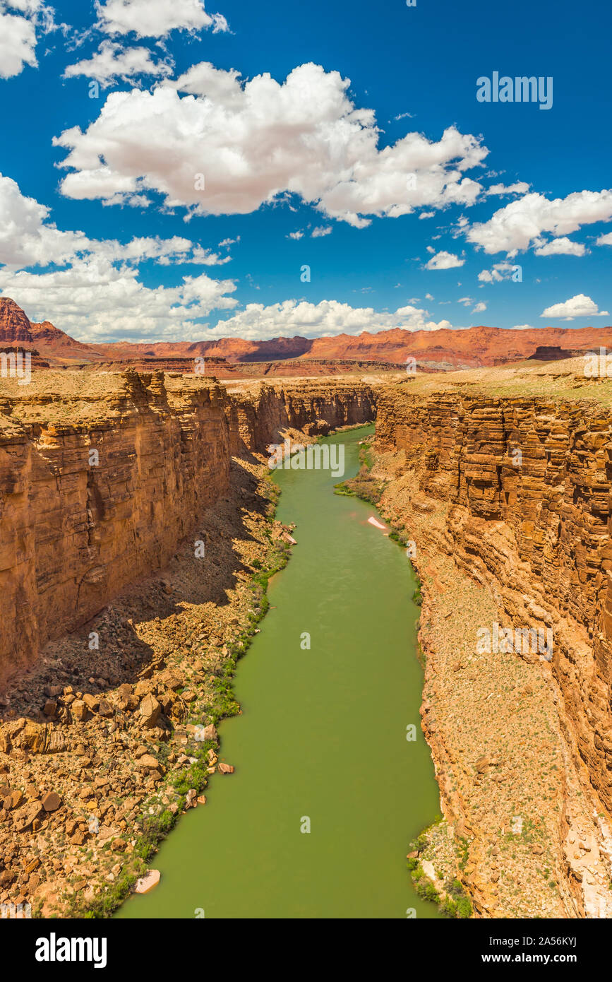 Marble Canyon an der Navajo Bridge. Stockfoto