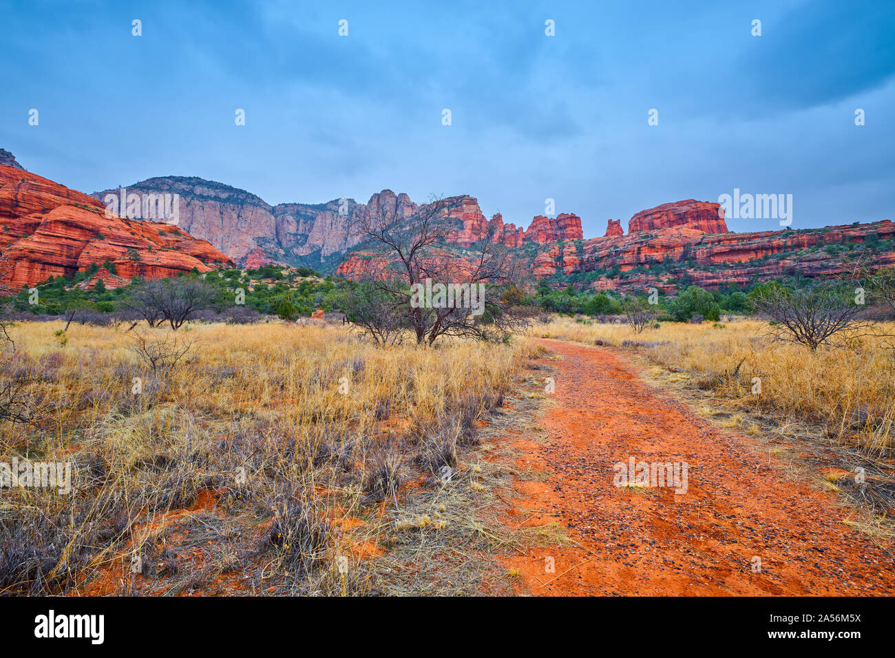 Wanderweg in Sedona, AZ. Stockfoto