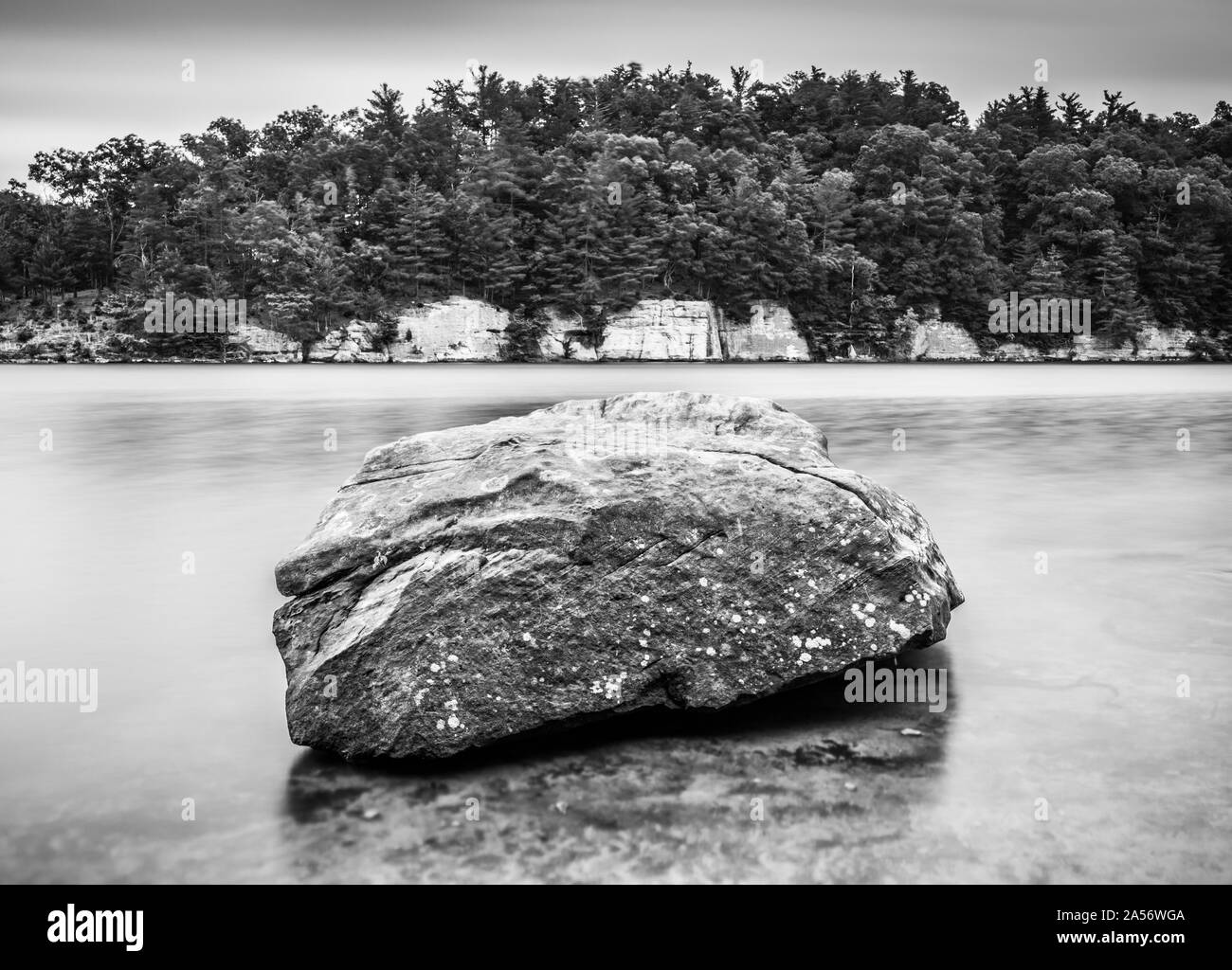 Boulder am See Malone State Park, KY. Stockfoto