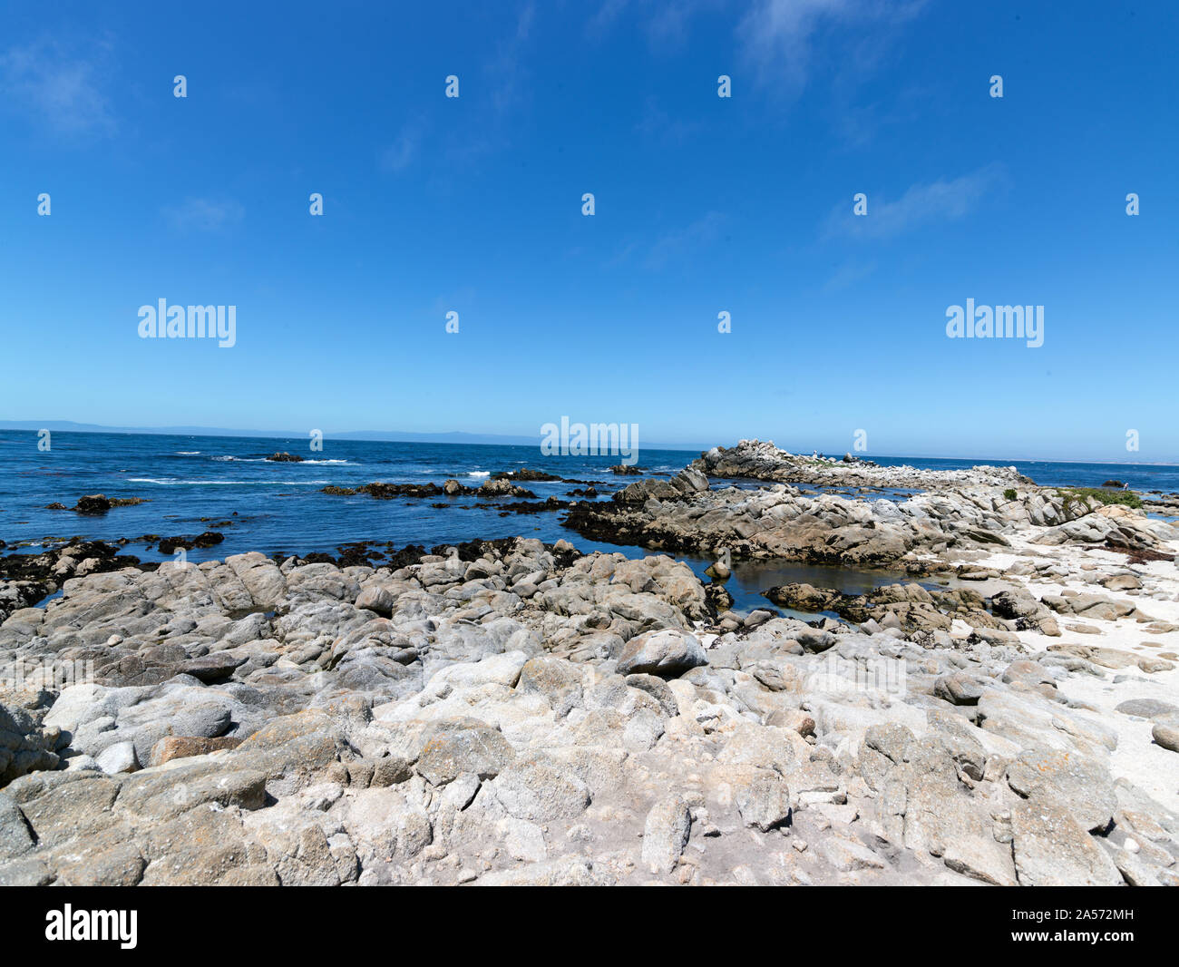 Blick von Pacific Coast Highway, Scenic State Route 1, eine wichtige Nord-Süd-State Highway, entlang der Pazifischen Küste von Kalifornien läuft Stockfoto