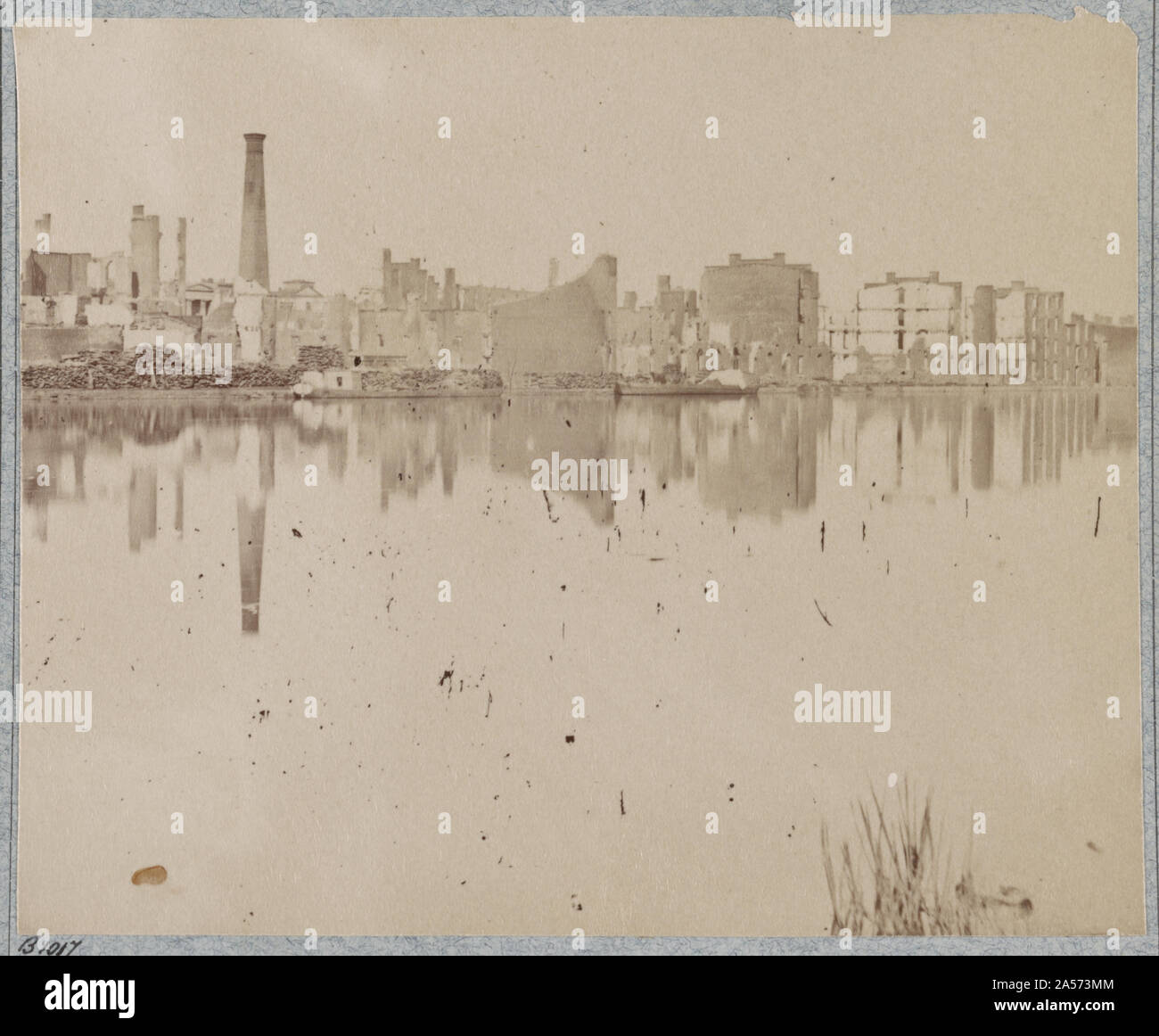 Blick auf Canal Basin Abstract: Foto zeigt verfallenen Gebäude entlang des Canal Basin. Stockfoto