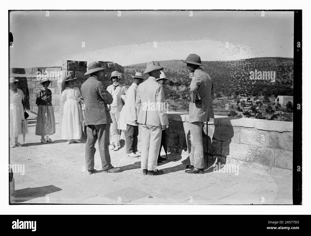 Besuch von Prinz Wilhelm von Schweden nach Jerusalem Stockfoto