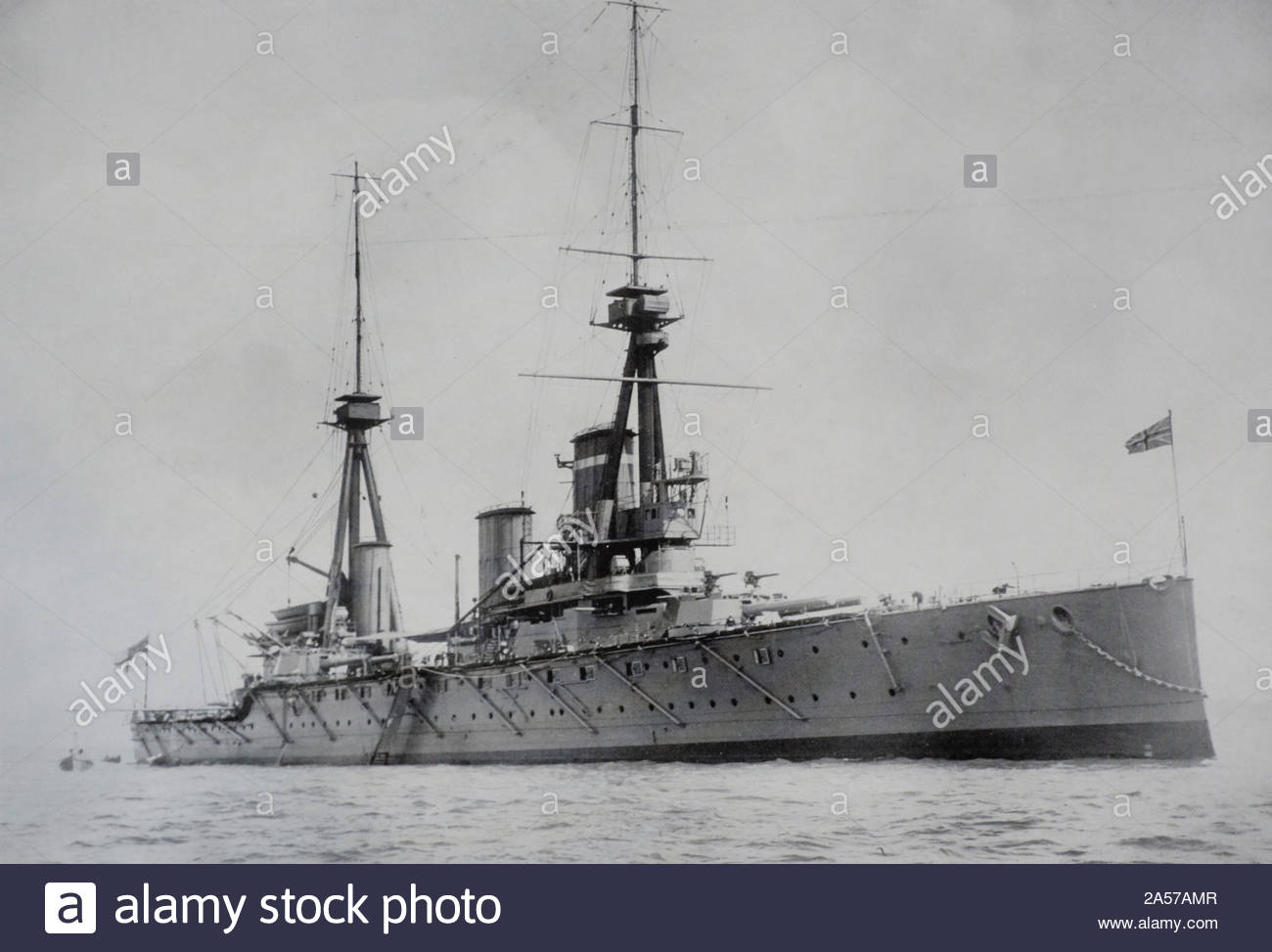 HMS unflexibel war ein WW1 battlecruiser Unbesiegbar-Klasse der britischen Royal Navy, das Schiff wurde 1907 ins Leben gerufen und in vintage Foto 1922 1900 verschrottet s Stockfoto