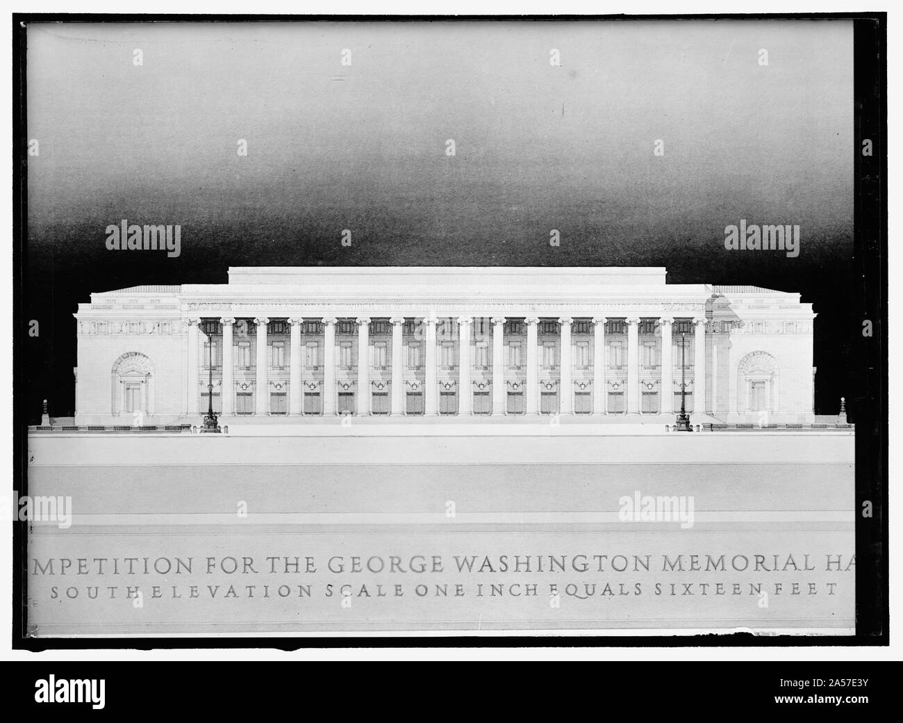 WASHINGTON MEMORIAL. Zeichnungen Stockfoto