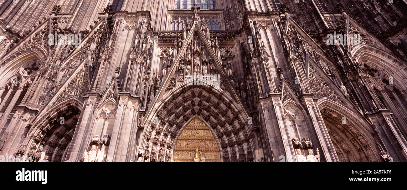 Architektonisches Detail einer Kathedrale, Dom zu Köln, Köln, Nordrhein-Westfalen, Deutschland Stockfoto