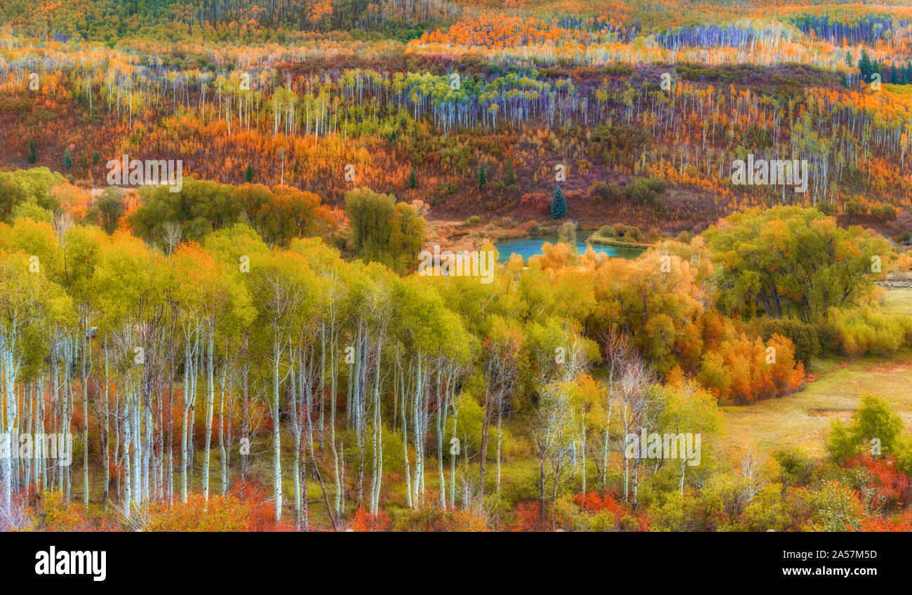 Beste leaf peeping Orte im Mittleren Westen UNS Stockfoto