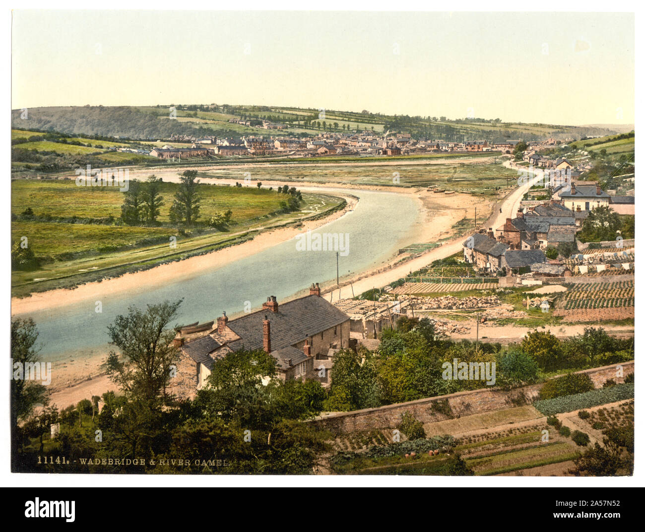 Wadebridge und Fluss Camel, Cornwall, England Stockfoto