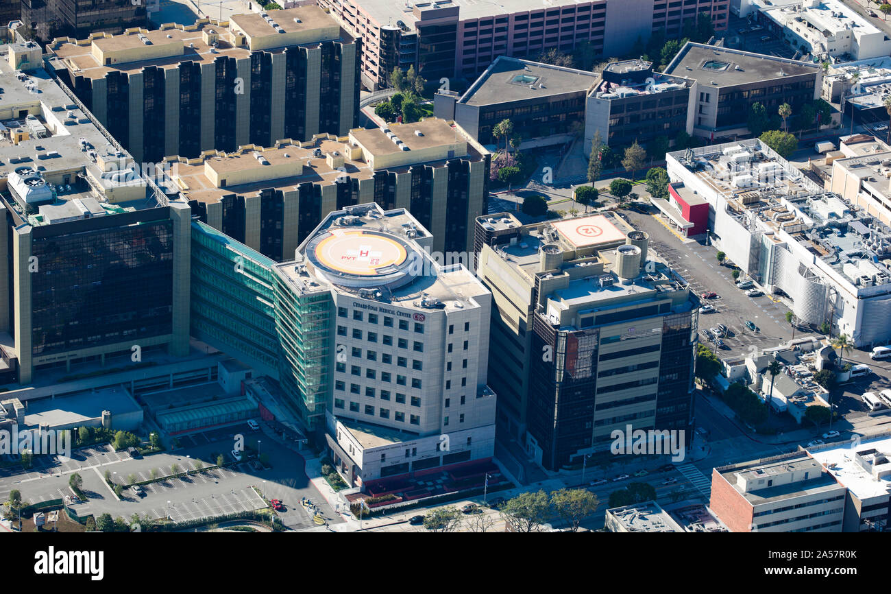 Cedars-Sinai Medical Center in einer Stadt, Los Angeles, Kalifornien, USA Stockfoto