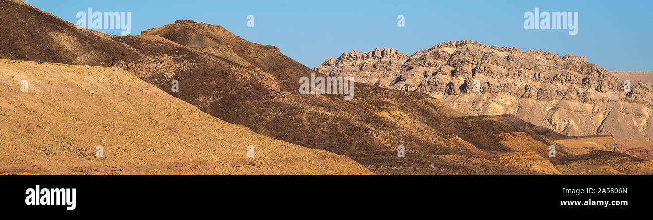 Ramon Krater in der Wüste Negev, Israel Stockfoto