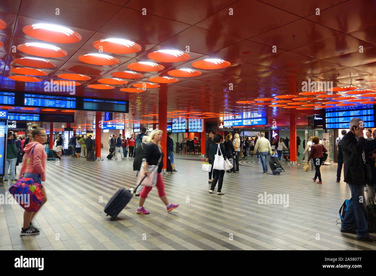 Bahnhof Prag Tschechische Republik Stockfoto