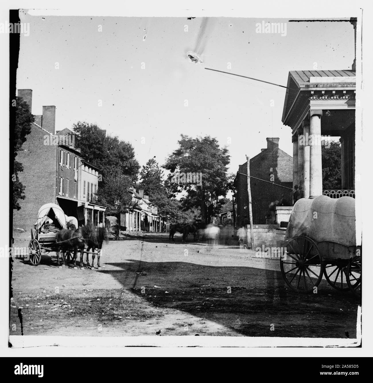 Warrenton, Virginia Straße vor Gericht Abstract: Ausgewählte Bürgerkrieg Fotografien, 1861-1865 Stockfoto