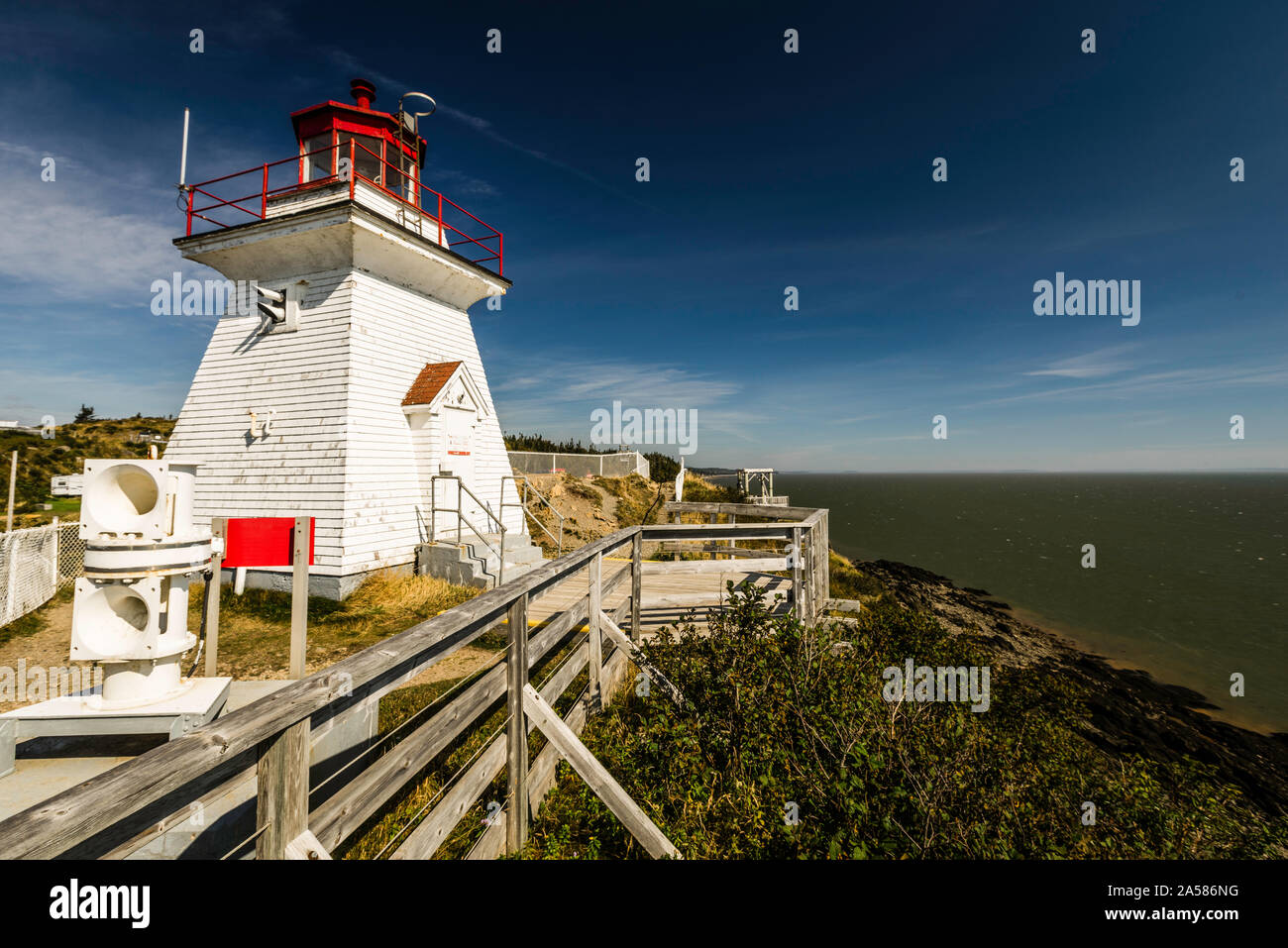Kap Wutanfall Leuchtturm Waterside, New Brunswick, CA Stockfoto